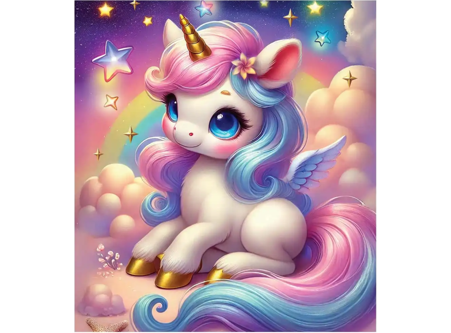 WOODEN CITY Dřevěné puzzle Kouzelné sny o jednorožcích 20 dílků