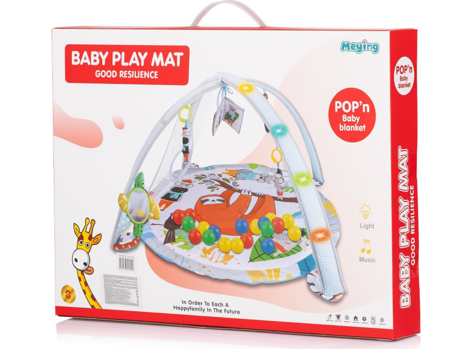 CHIPOLINO Hrací deka se světly a zvuky Jungle