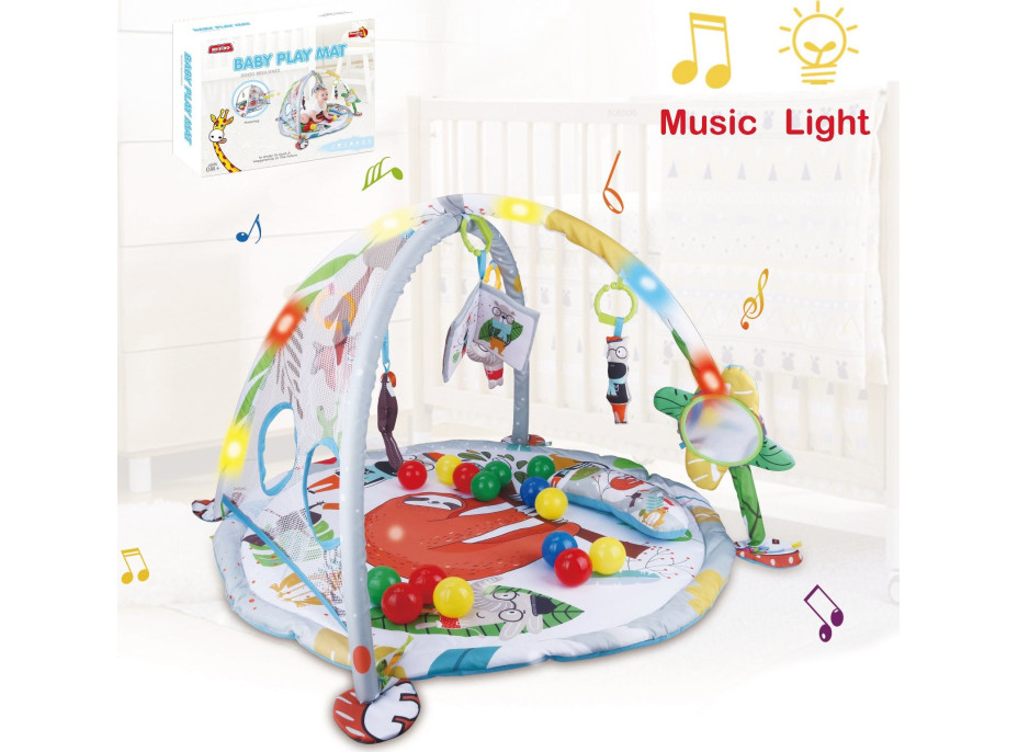 CHIPOLINO Hrací deka se světly a zvuky Jungle