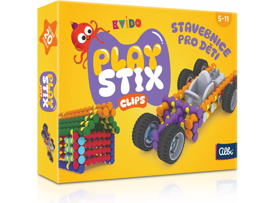 ALBI Kvído Stavebnice Playstix s klipy