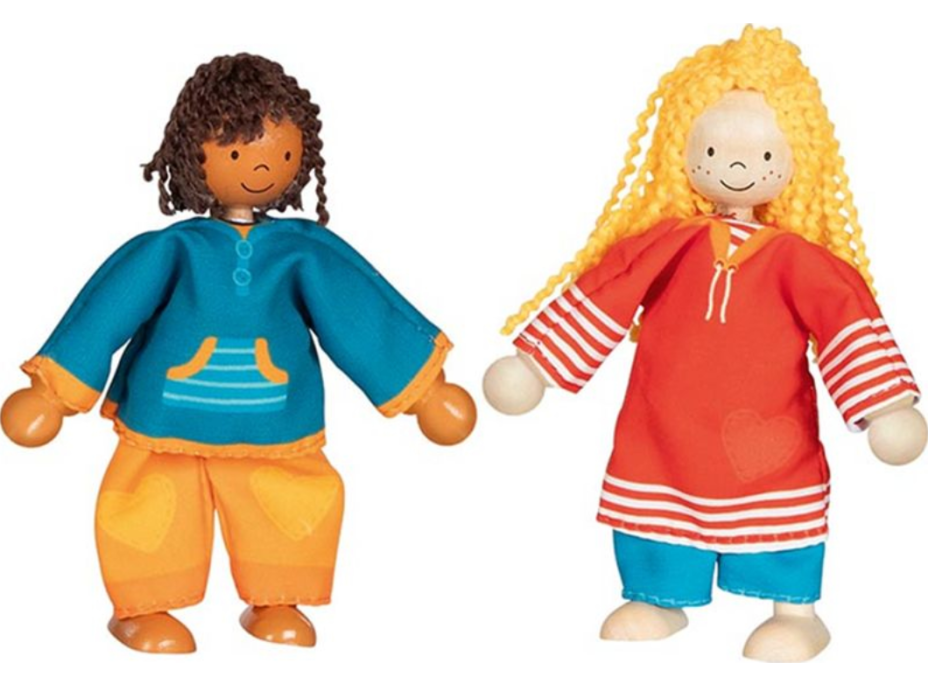 GOKI Panenky Fynja & Fabio s oblečením