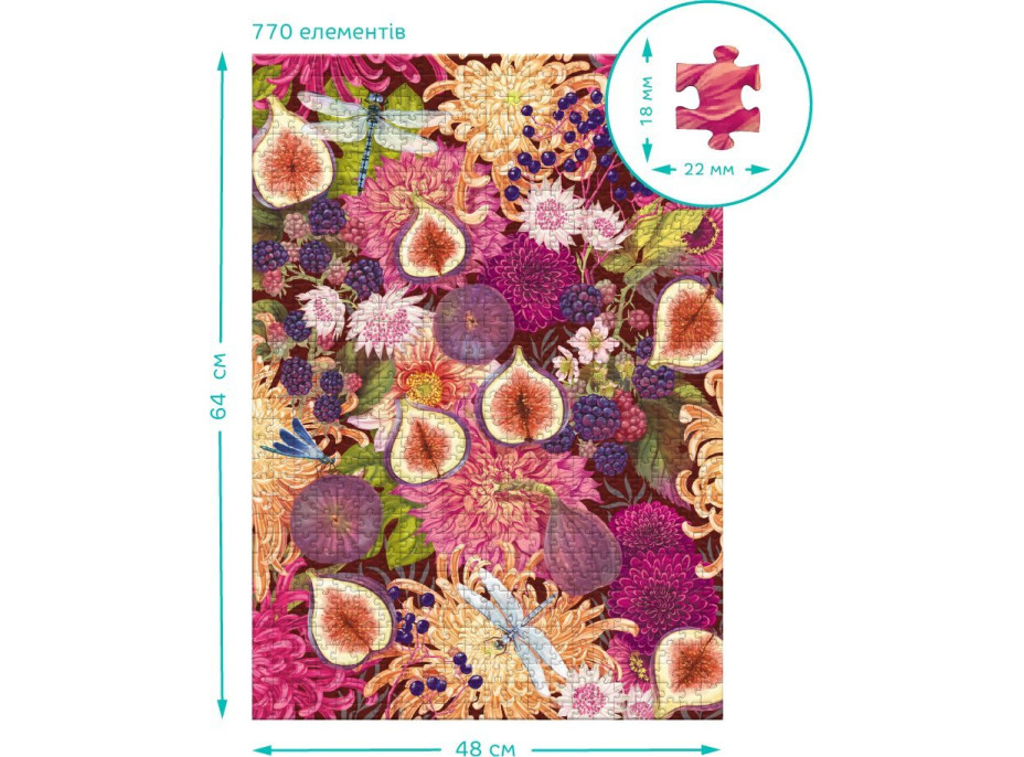 DODO Puzzle Botany: Fíky a květiny 770 dílků