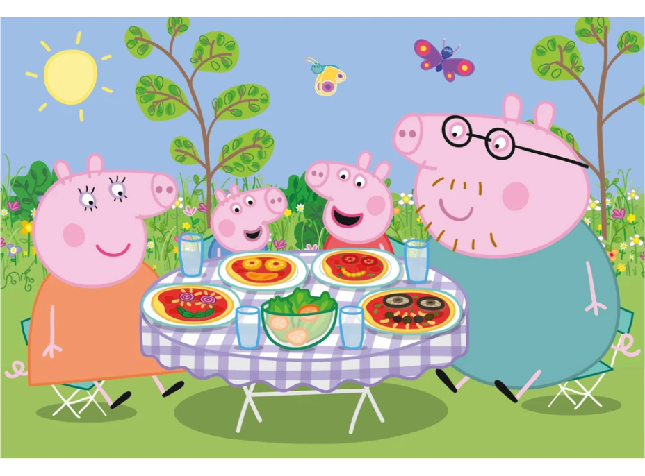 DINO Puzzle Peppa Pig: Na dovolené 2x48 dílků