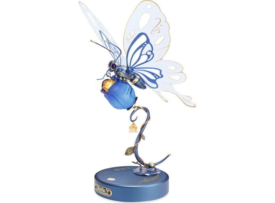 ROBOTIME Rokr 3D puzzle Motýl modrý 79 dílků