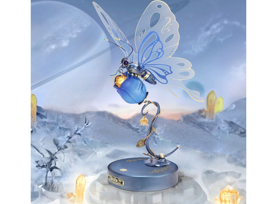 ROBOTIME Rokr 3D puzzle Motýl modrý 79 dílků