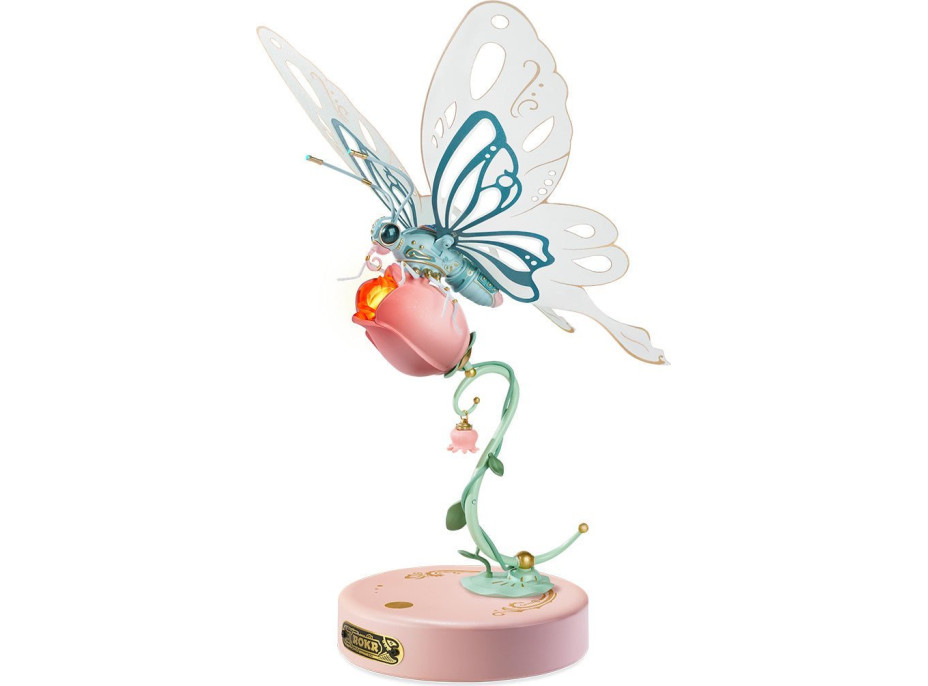 ROBOTIME Rokr 3D puzzle Motýl růžový 79 dílků