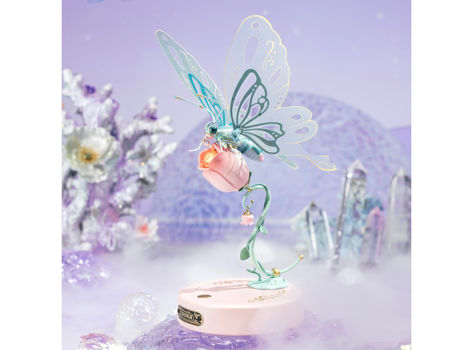 ROBOTIME Rokr 3D puzzle Motýl růžový 79 dílků