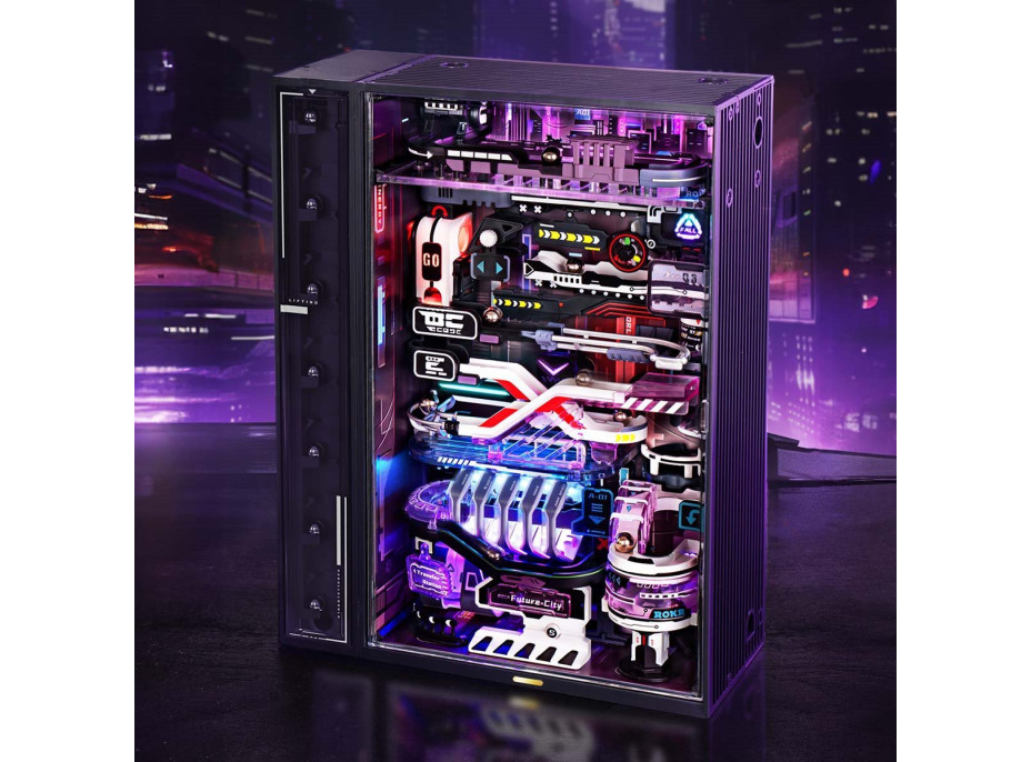 ROBOTIME Rokr 3D puzzle s dráhou: Město budoucnosti 140 dílků