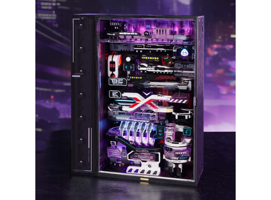 ROBOTIME Rokr 3D puzzle s dráhou: Město budoucnosti 140 dílků