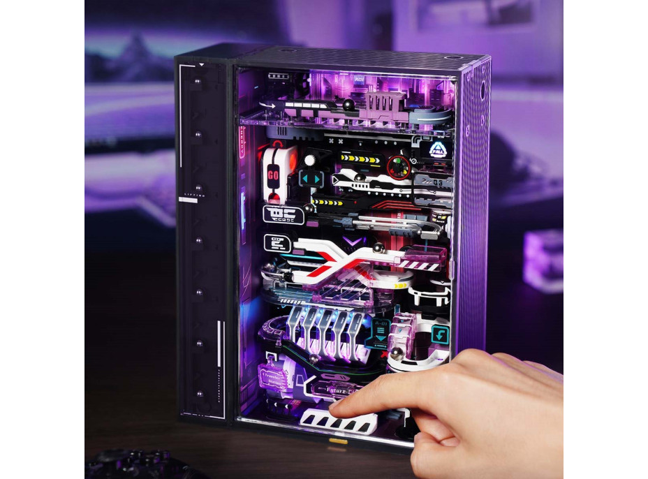 ROBOTIME Rokr 3D puzzle s dráhou: Město budoucnosti 140 dílků