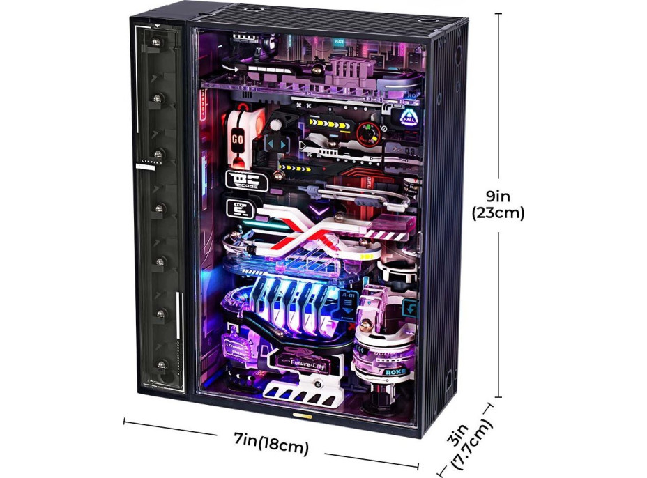 ROBOTIME Rokr 3D puzzle s dráhou: Město budoucnosti 140 dílků