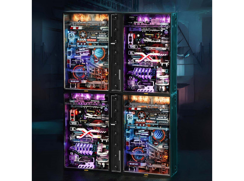 ROBOTIME Rokr 3D puzzle s dráhou: Město budoucnosti 140 dílků