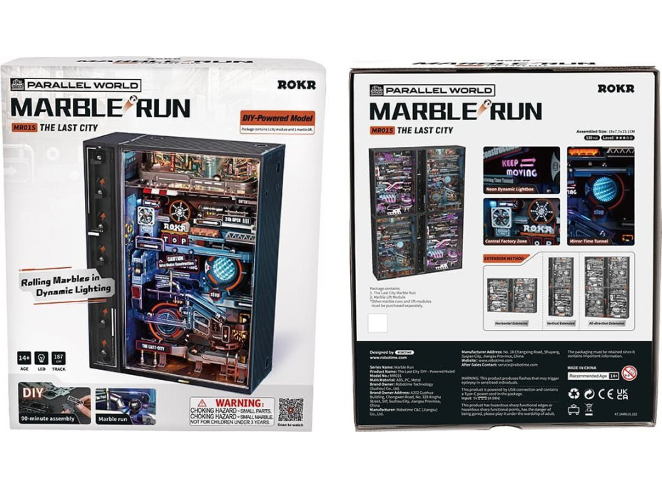 ROBOTIME Rokr 3D puzzle s dráhou: Poslední město 130 dílků
