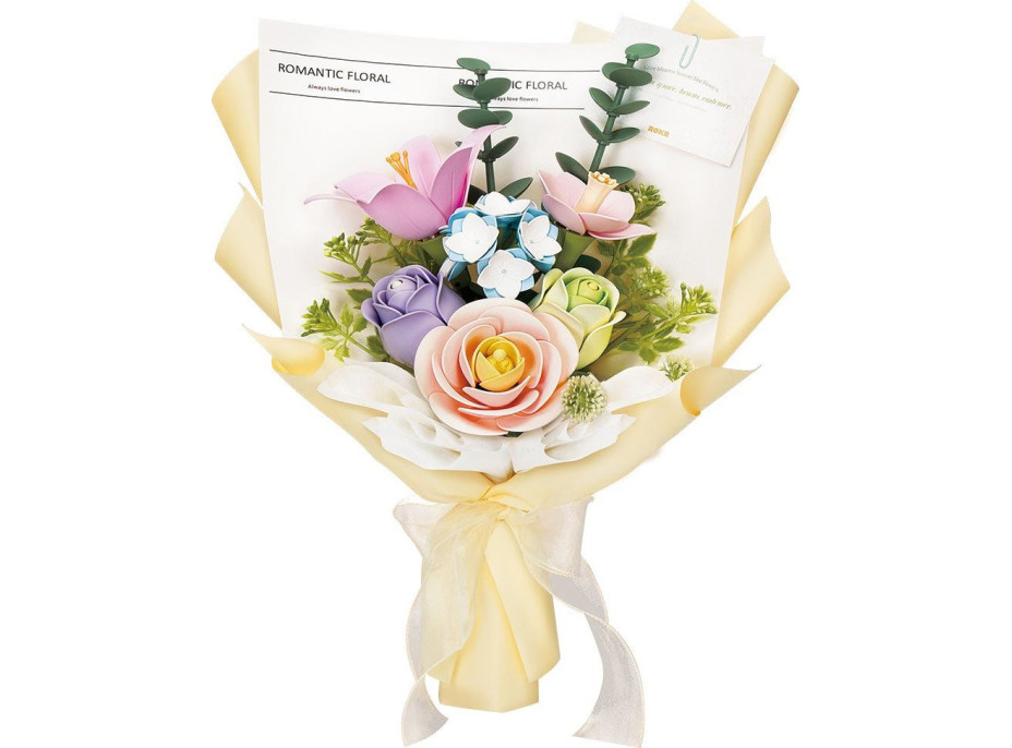 ROBOTIME Rokr Floral Art: 3D puzzle Jarní květina 165 dílků