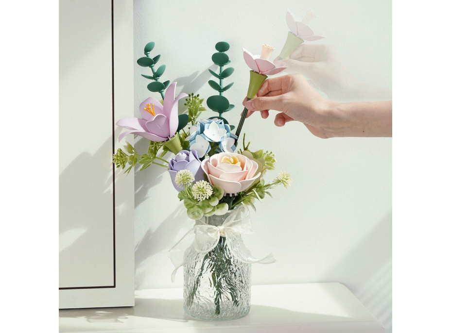 ROBOTIME Rokr Floral Art: 3D puzzle Jarní květina 165 dílků