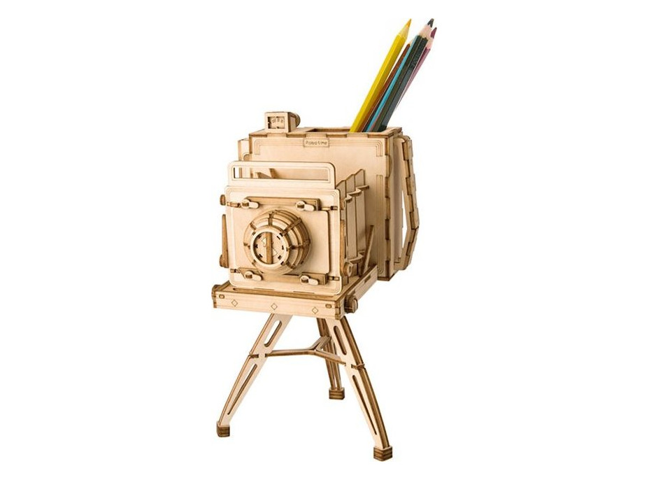 ROBOTIME Rolife 3D dřevěné puzzle Historický fotoaparát 142 dílků