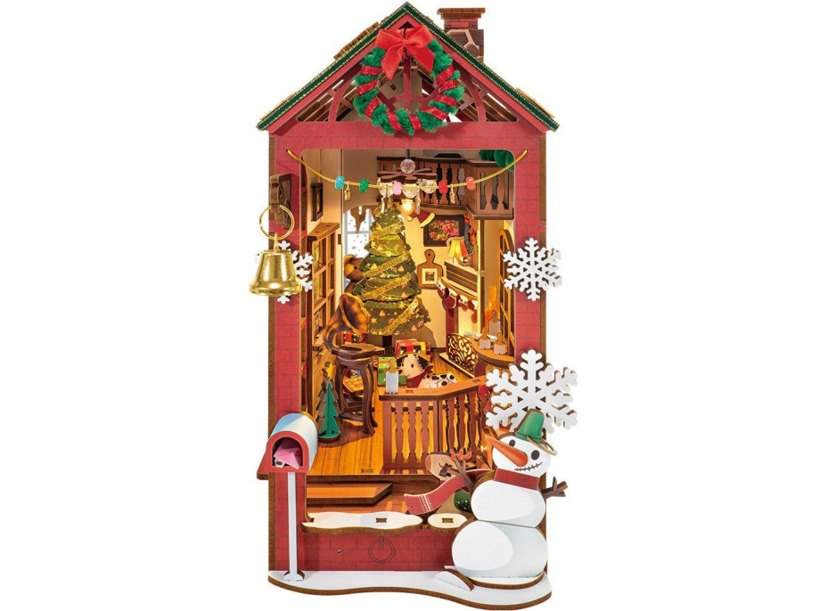 ROBOTIME Rolife DIY 3D Zarážka na knihy: Chaloupka 206 dílků