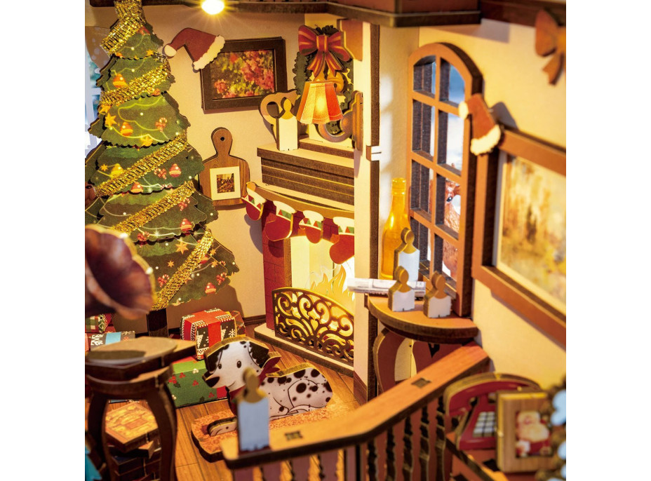 ROBOTIME Rolife DIY 3D Zarážka na knihy: Chaloupka 206 dílků