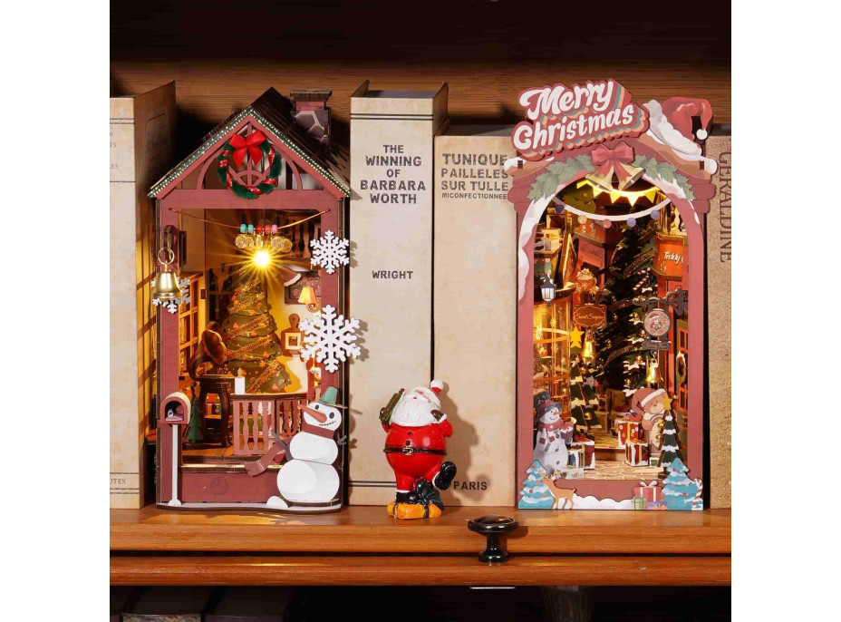 ROBOTIME Rolife DIY 3D Zarážka na knihy: Chaloupka 206 dílků