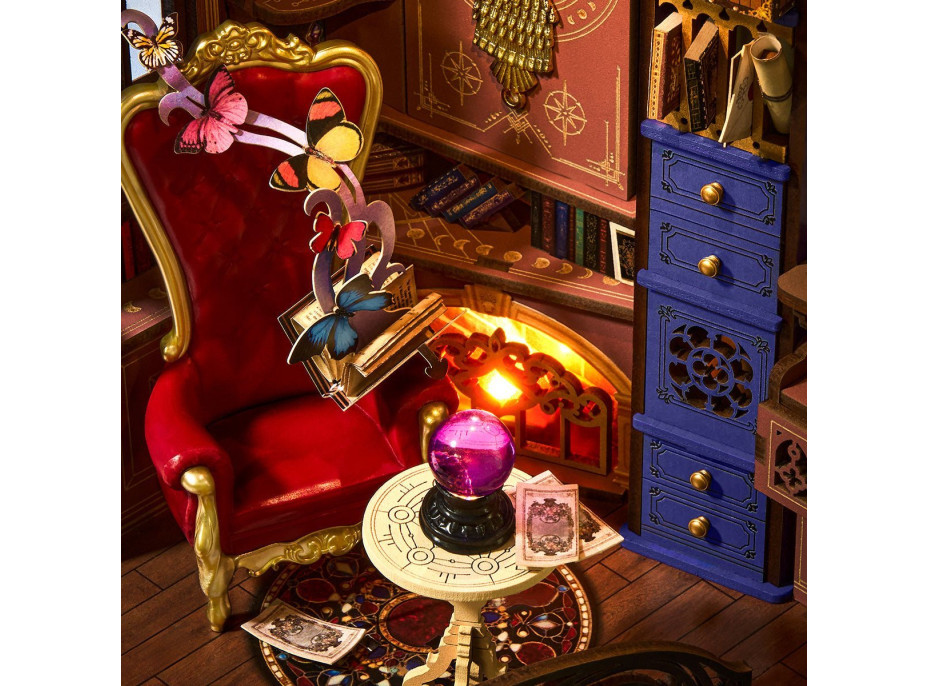 ROBOTIME Rolife DIY 3D Zarážka na knihy: Kouzelný koutek s LED osvětlením 185 dílků