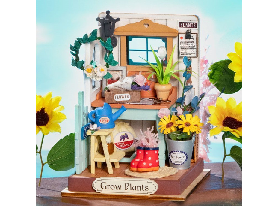 ROBOTIME Rolife DIY House: Zahrádka snů na terase 72 dílků
