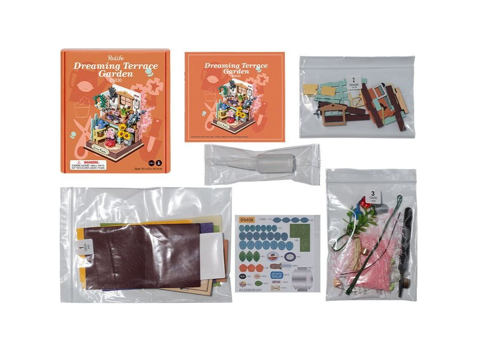 ROBOTIME Rolife DIY House: Zahrádka snů na terase 72 dílků