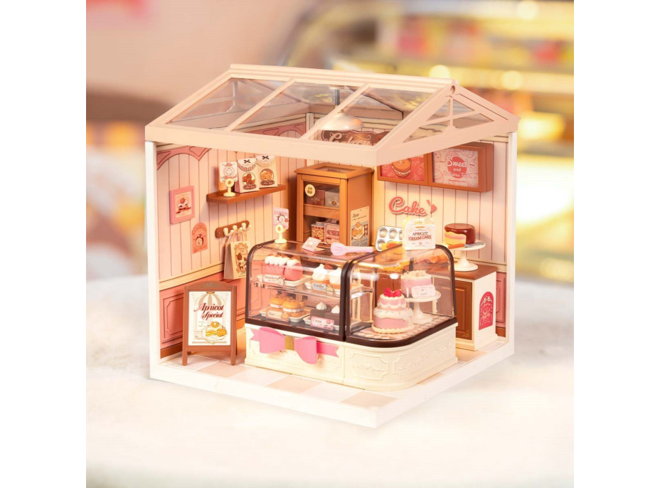 ROBOTIME Rolife DIY House: Cukrárna s LED osvětlením 115 dílků
