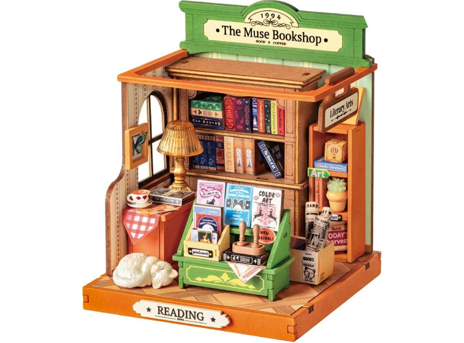 ROBOTIME Rolife DIY House: Knihkupectví Múza 68 dílků