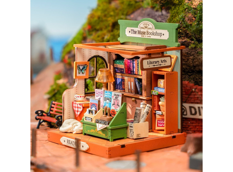 ROBOTIME Rolife DIY House: Knihkupectví Múza 68 dílků