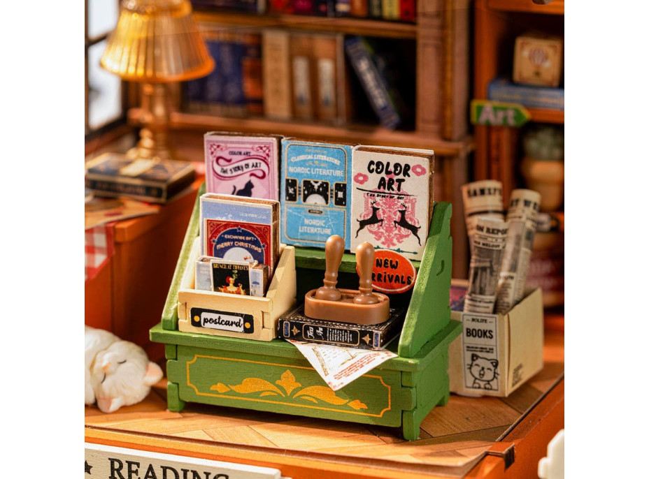 ROBOTIME Rolife DIY House: Knihkupectví Múza 68 dílků