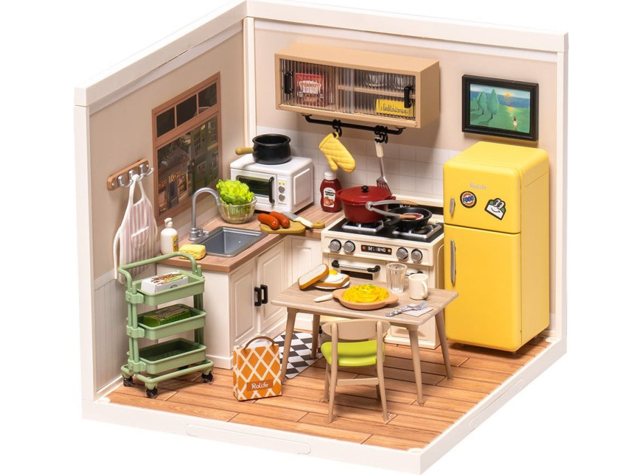 ROBOTIME Rolife DIY House: Kuchyň s LED osvětlením 152 dílků