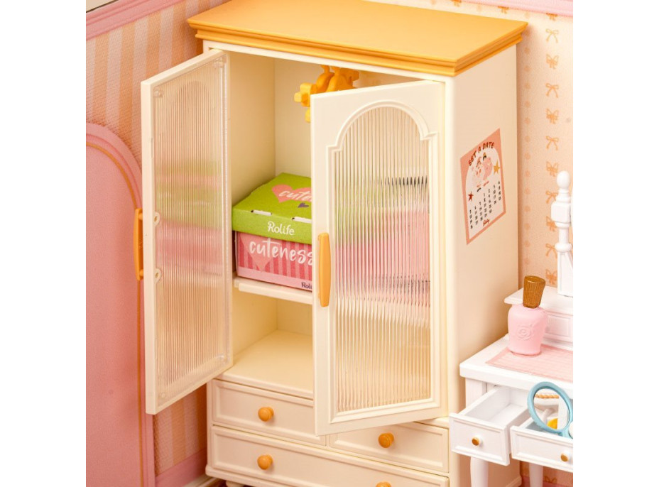 ROBOTIME Rolife DIY House: Ložnice s LED osvětlením 105 dílků