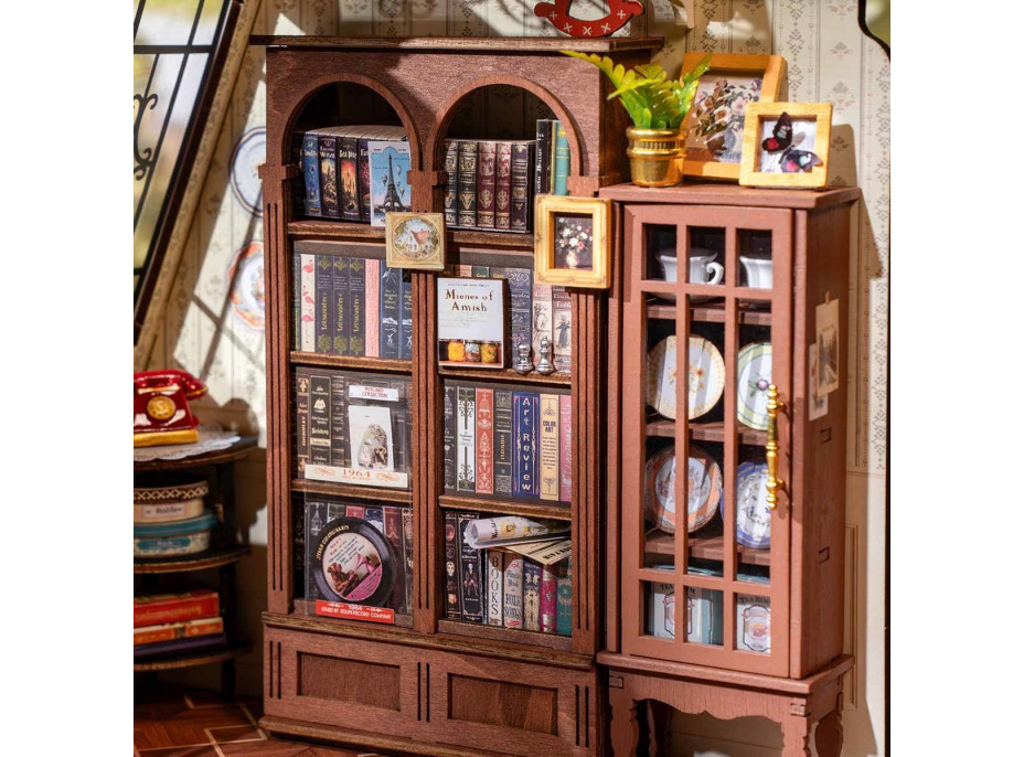 ROBOTIME Rolife DIY 3D dřevěné puzzle Obývací pokoj s LED osvětlením