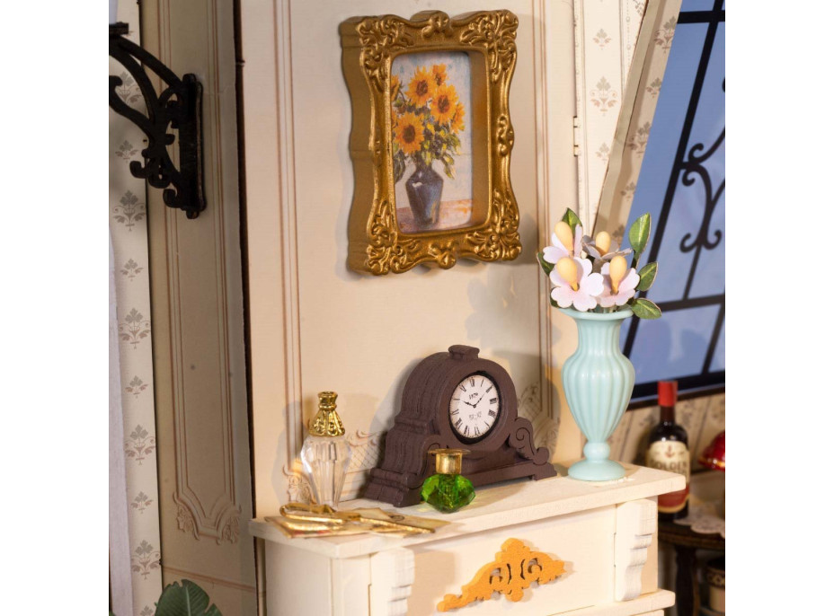 ROBOTIME Rolife DIY 3D dřevěné puzzle Obývací pokoj s LED osvětlením