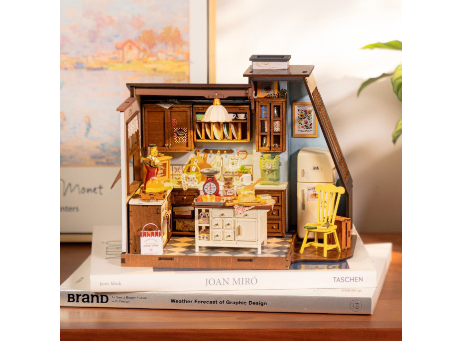 ROBOTIME Rolife DIY House: Pečení v kuchyni s LED osvětlením