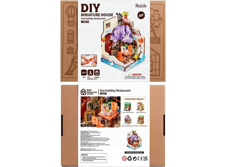 ROBOTIME Rolife DIY House: Restaurace Sea Holiday 68 dílků