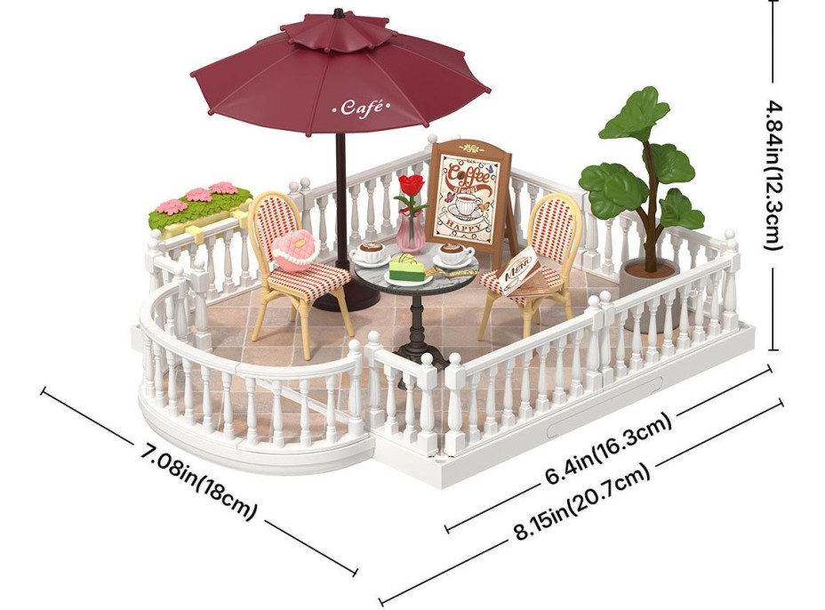 ROBOTIME Rolife DIY House: Terasa Chic Café 76 dílků