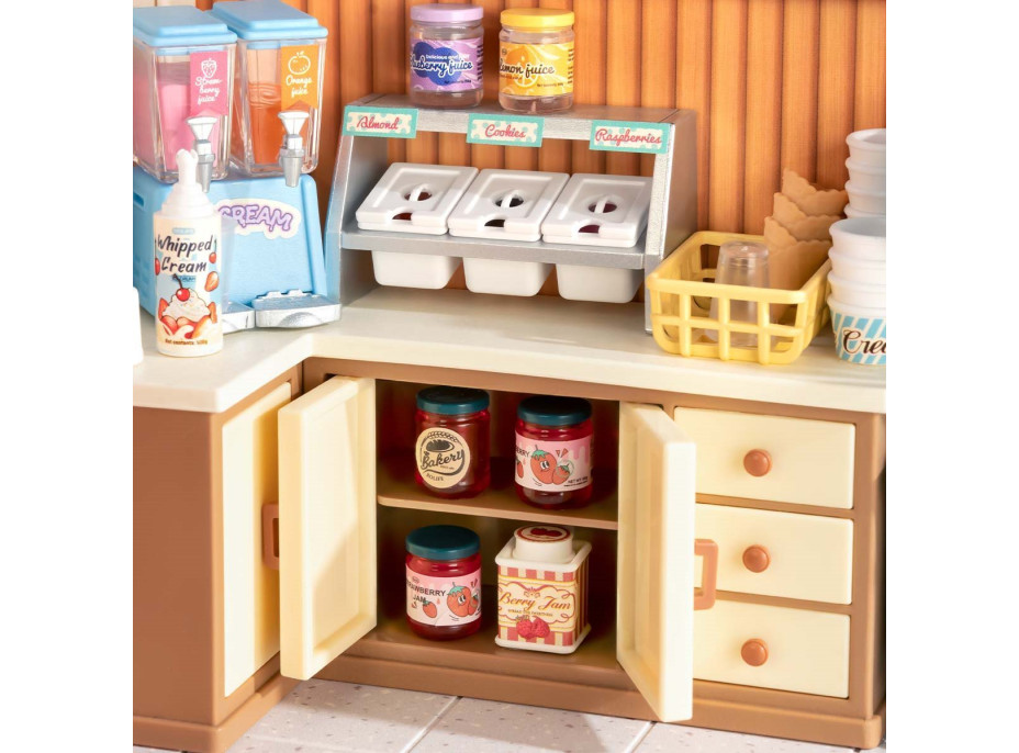 ROBOTIME Rolife DIY House: Zmrzlinárna s LED osvětlením 144 dílků