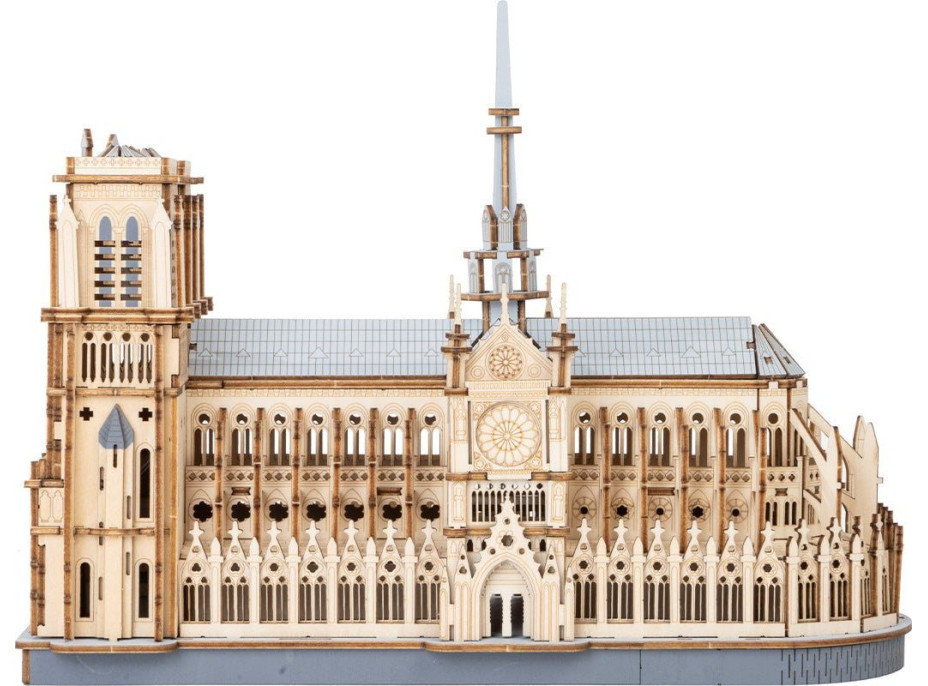 ROBOTIME Rowood 3D dřevěné puzzle Katedrála Notre-Dame 330 dílků