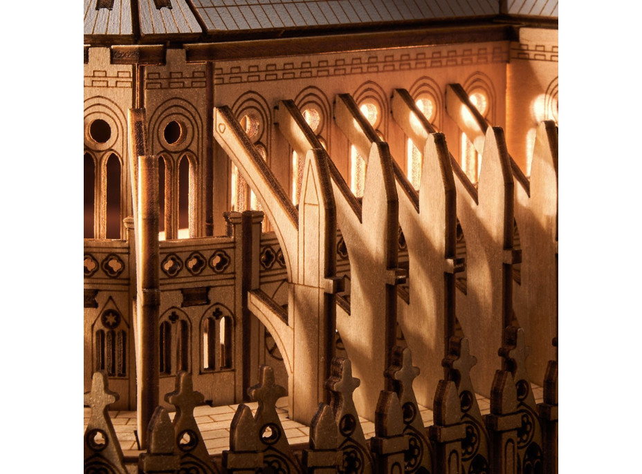 ROBOTIME Rowood 3D dřevěné puzzle Katedrála Notre-Dame 330 dílků