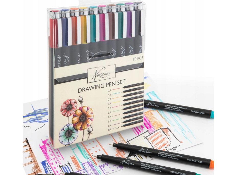 GRAFIX Sada barevných linerů 10ks