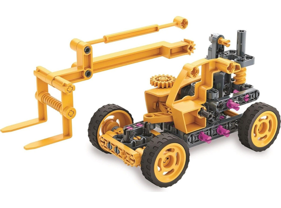 CLEMENTONI Science&Play Mechanická laboratoř Vysokozdvižný vozík