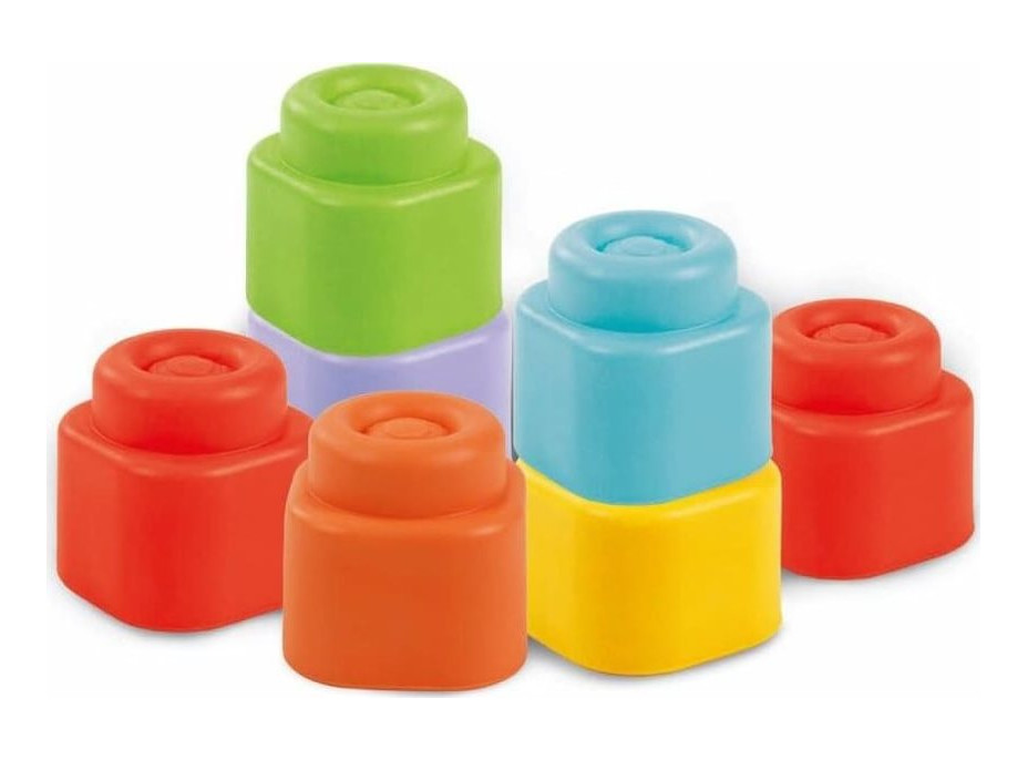 CLEMENTONI Soft Clemmy Vkládací senzorická pračka s kostkami