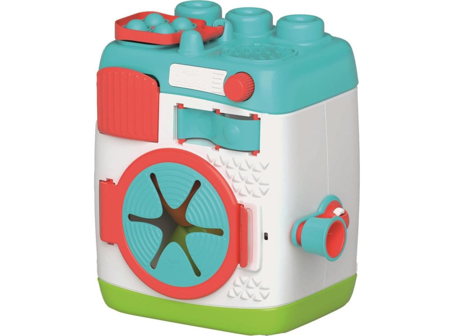 CLEMENTONI Soft Clemmy Vkládací senzorická pračka s kostkami