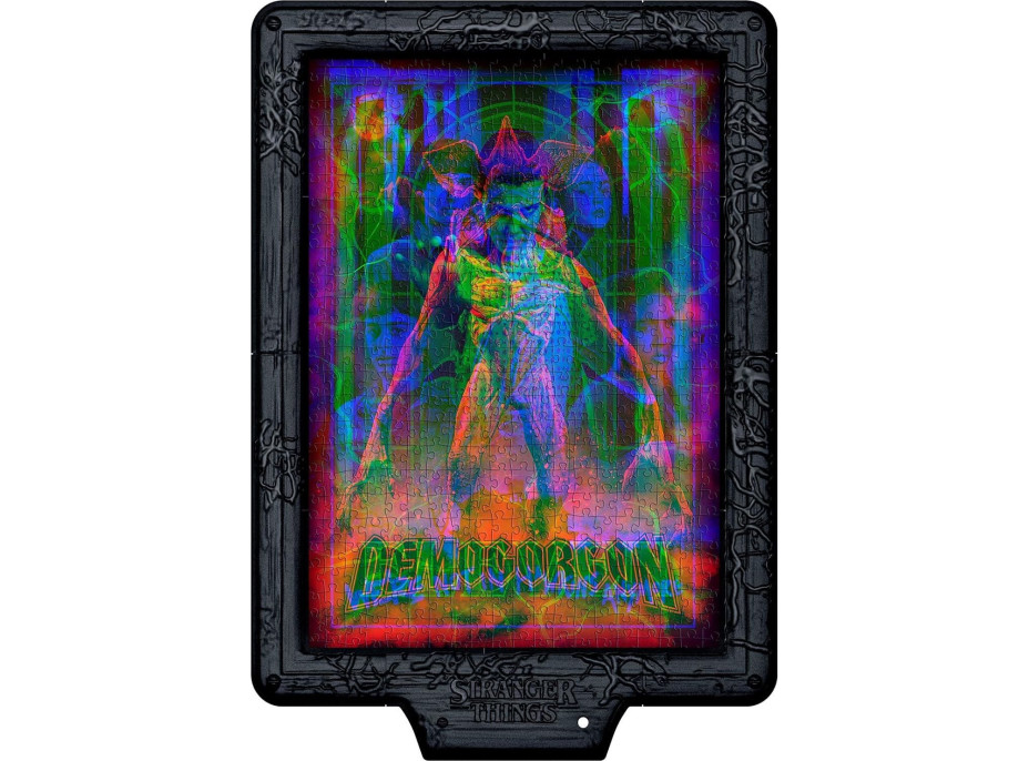 CLEMENTONI Svítící metamorfické puzzle Stranger Things: Lov Demogorgona 520 dílků