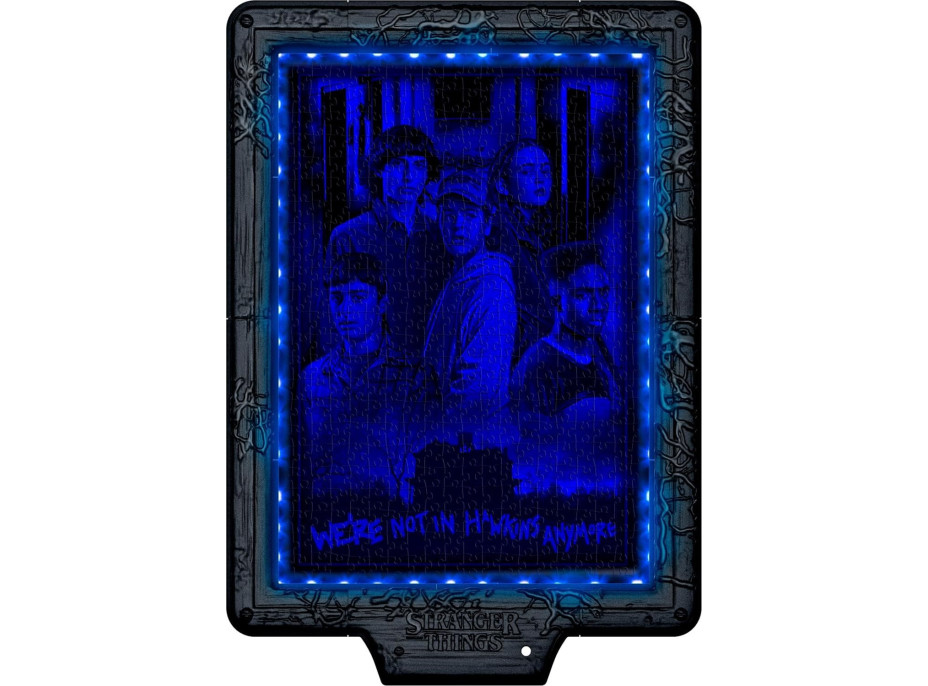 CLEMENTONI Svítící metamorfické puzzle Stranger Things: Lov Demogorgona 520 dílků