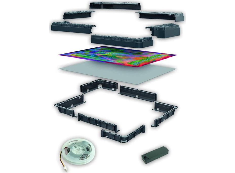 CLEMENTONI Svítící metamorfické puzzle Stranger Things: Lov Demogorgona 520 dílků