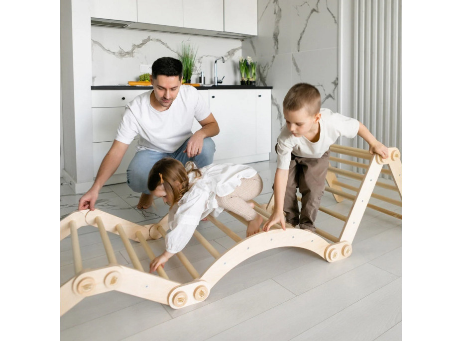 BusyKids Velká skládací lezecká sestava nelakovaná