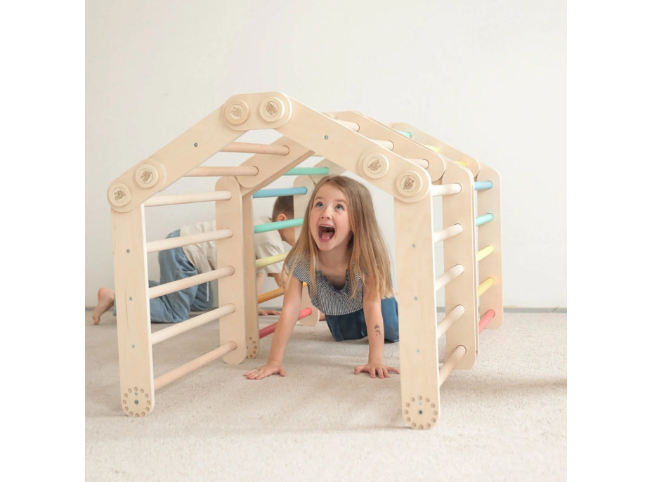 BusyKids Velká skládací lezecká sestava nelakovaná