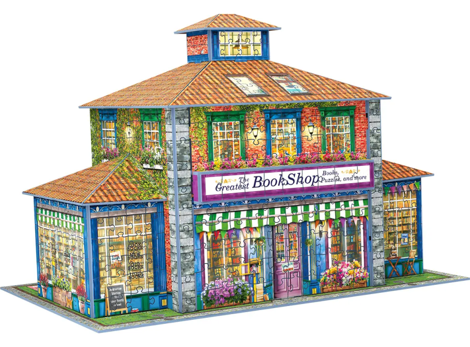 EUROGRAPHICS 3D puzzle Knihkupectví 1389 dílků